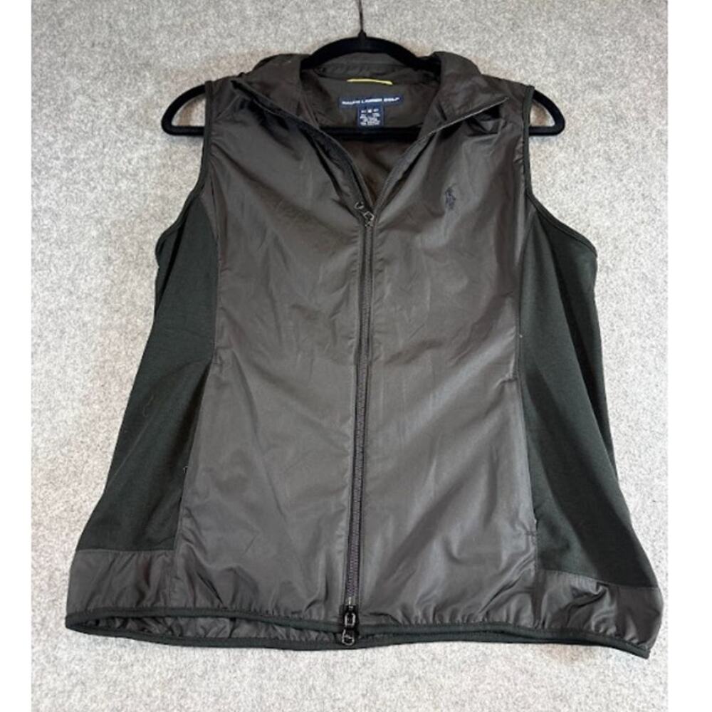 Ralph Lauren Golf Performance Vest Womens M Full Zip Lightweight Gorpcore Preppy